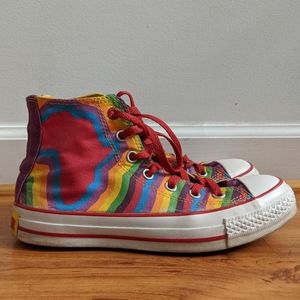 Converse Red Campaign High Top Sneakers Sz 7.5